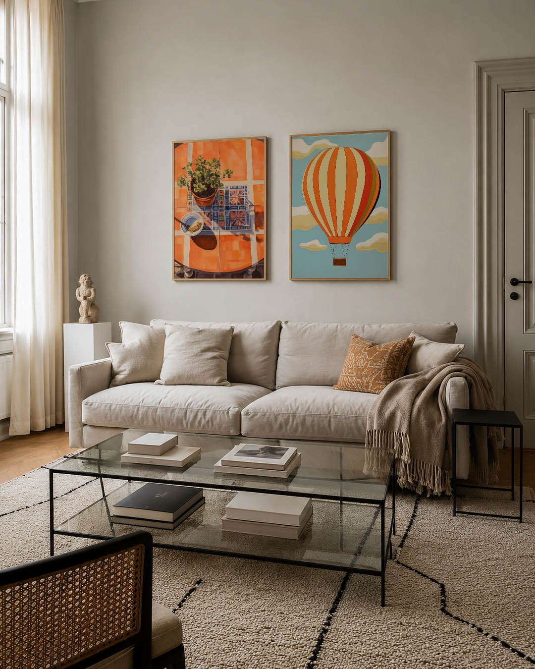 Tafelkleuren en schaduwen Posterset