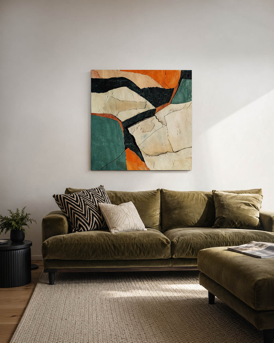 Dynamische vormen Kunstwerk