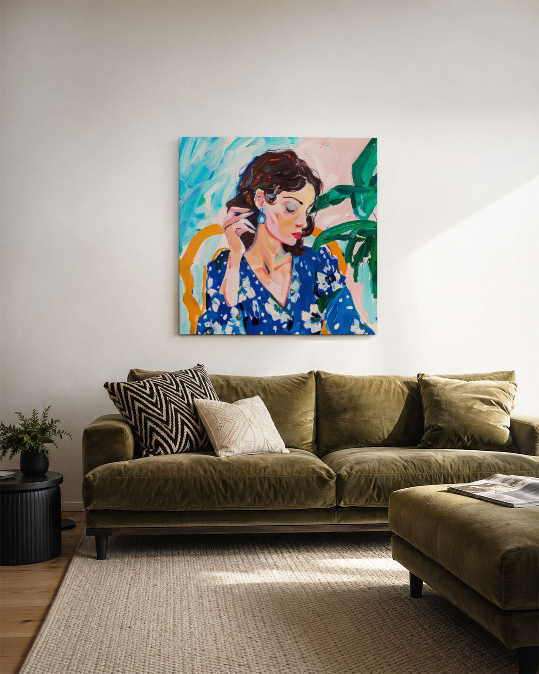 Vrouwelijk portret Kunstwerk