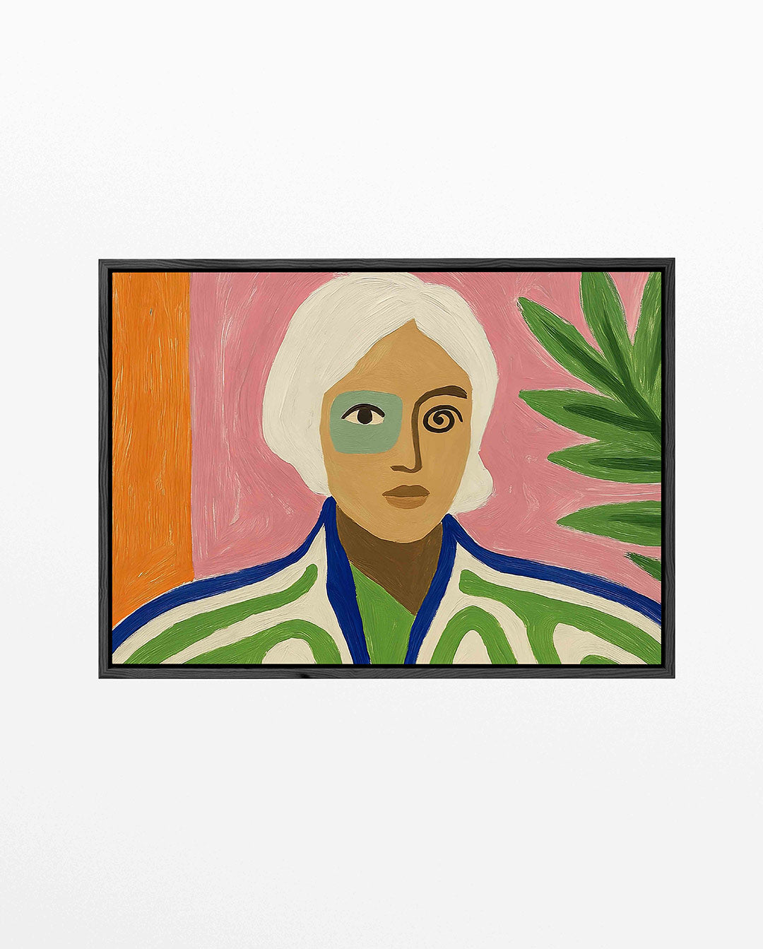 Vrolijke portret compositie Kunstwerk