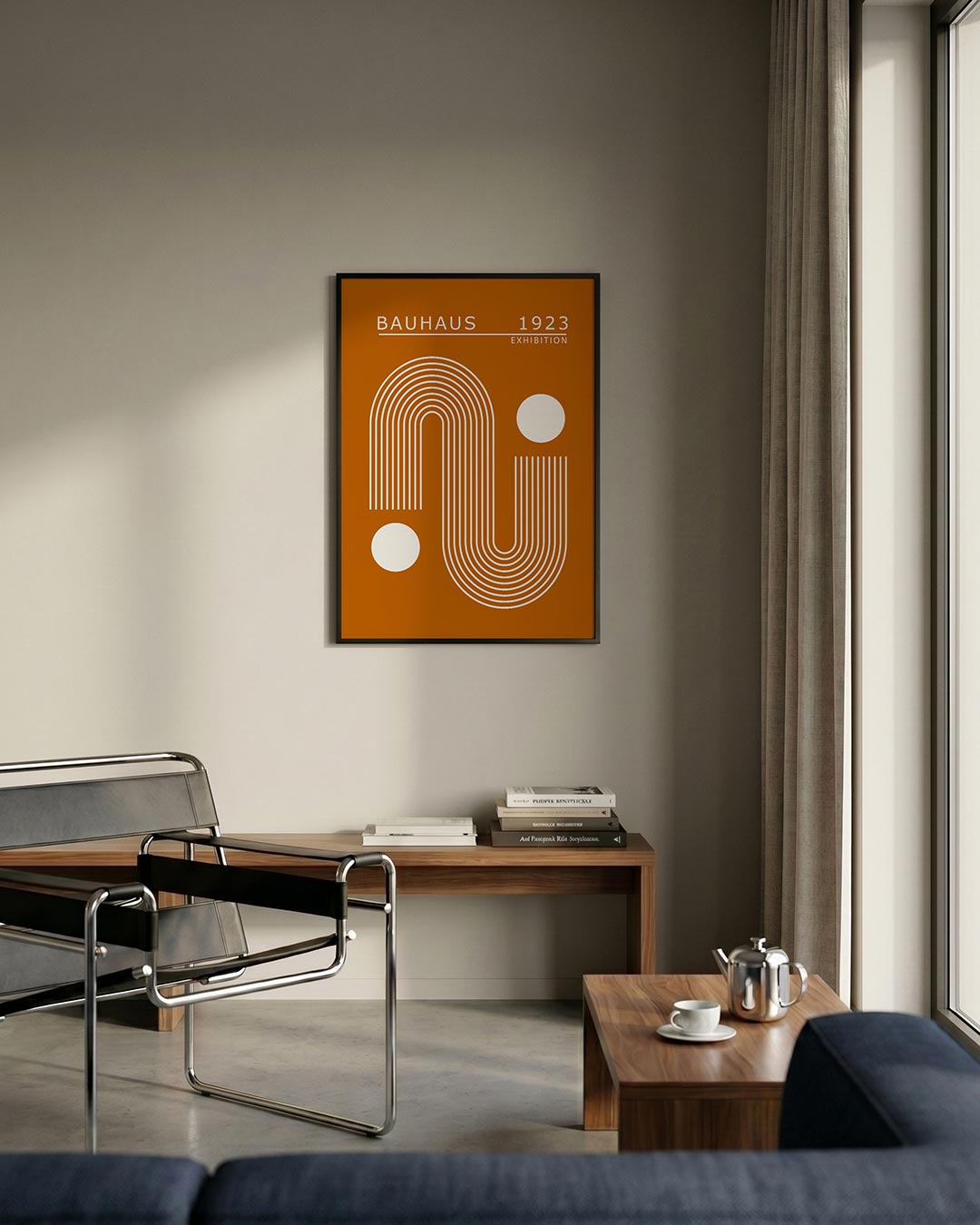 Lijnen en cirkelvormen Poster