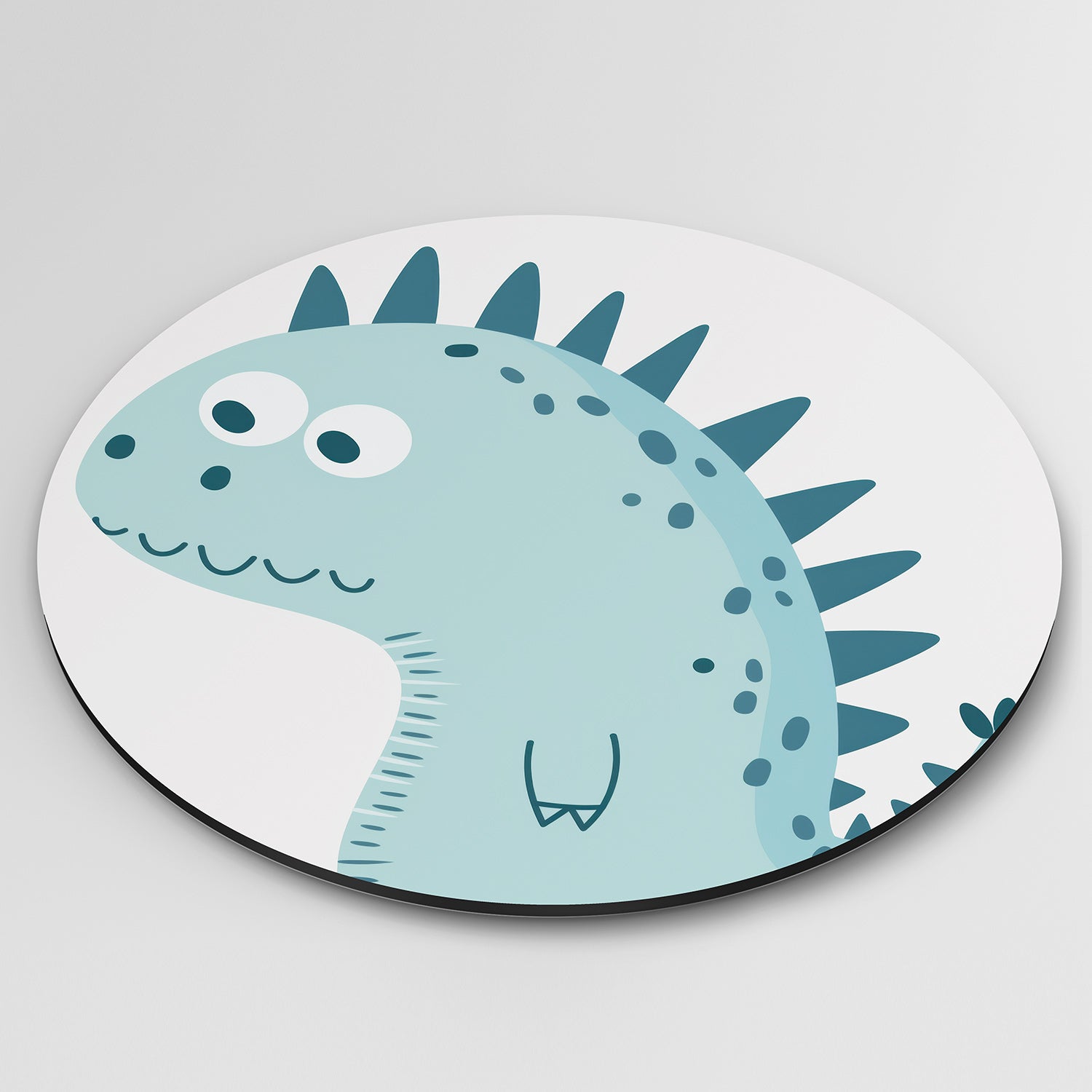 Blauwe dinosaurus Muurcirkel