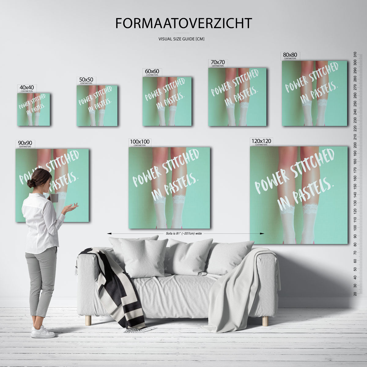 Pastel benen Poster