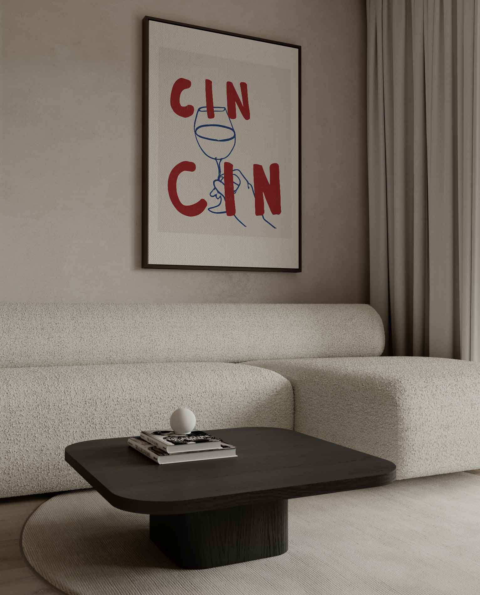 Cin Cin Cheers Art Print Kunstwerk-canvas-dibond-plexiglas-wanddecoratie-WallArtistic