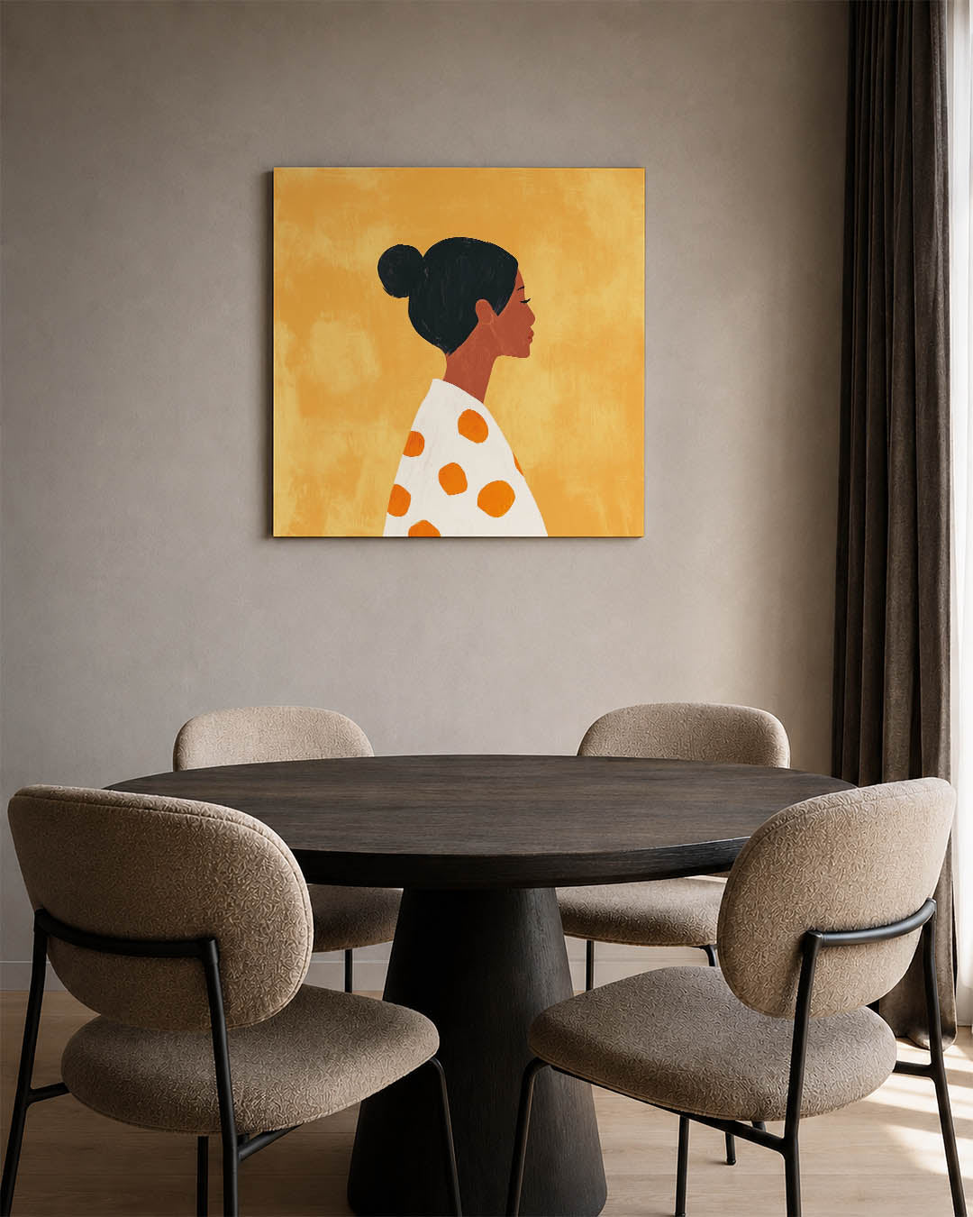 Vrouwelijk silhouet Kunstwerk