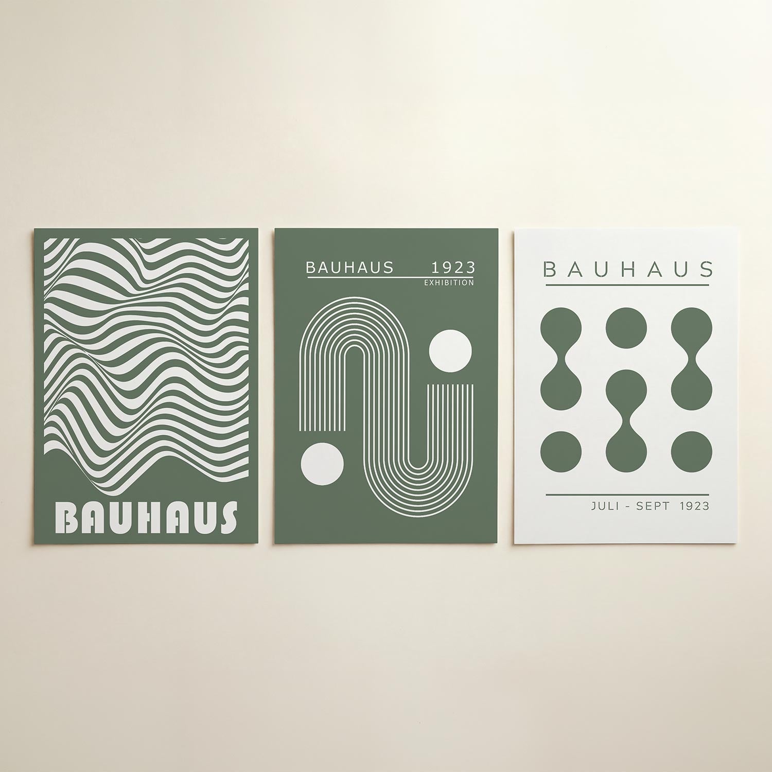Golvend lijnenspel Posterset