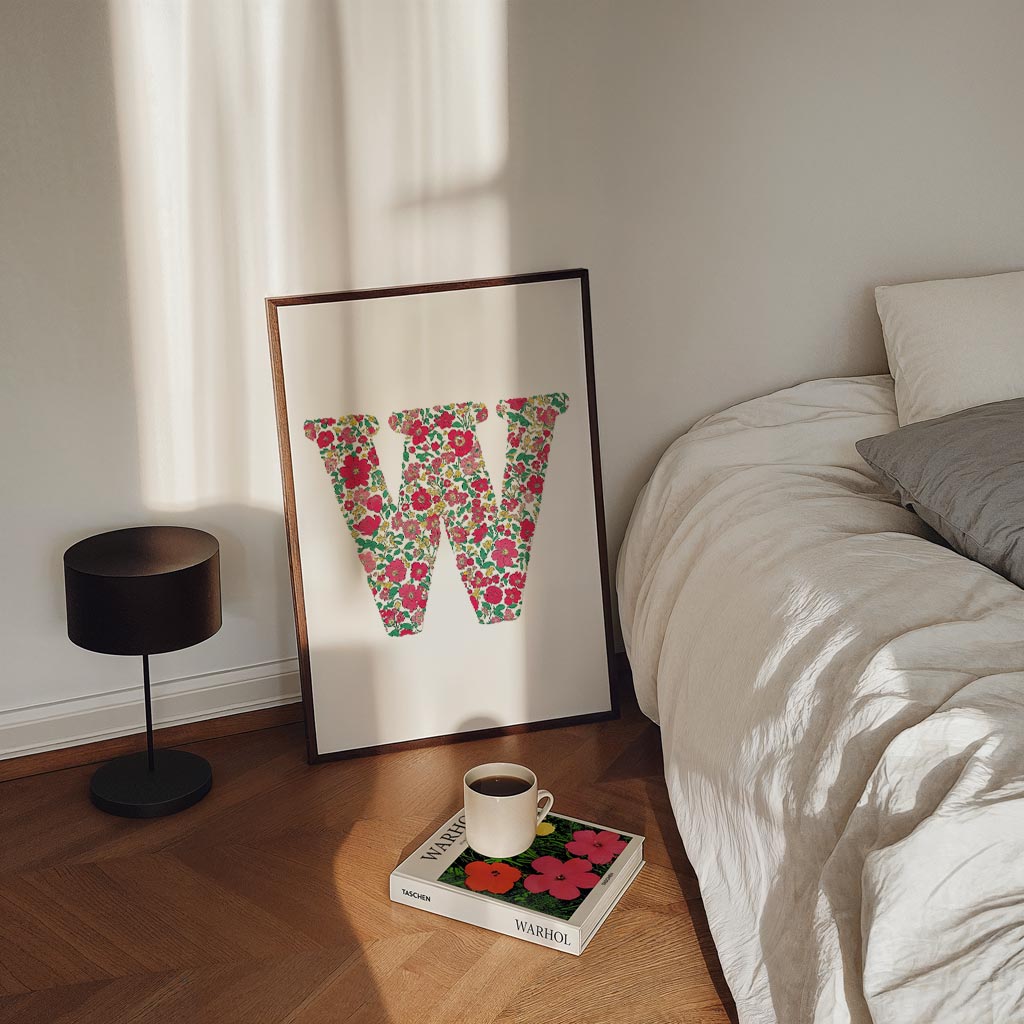 Bloemenpracht Letterposter-WallArtistic
