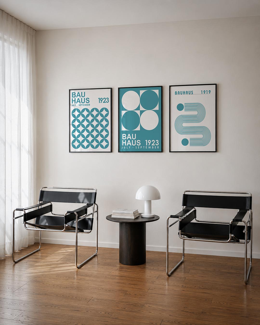Cirkelpatroon en tekst Posterset