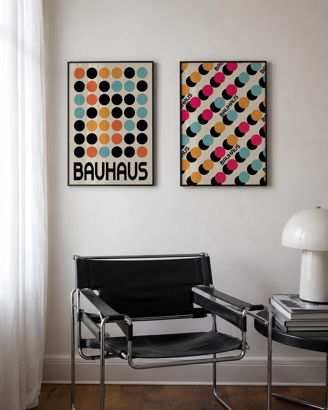 Kleurrijke cirkelritmes Posterset
