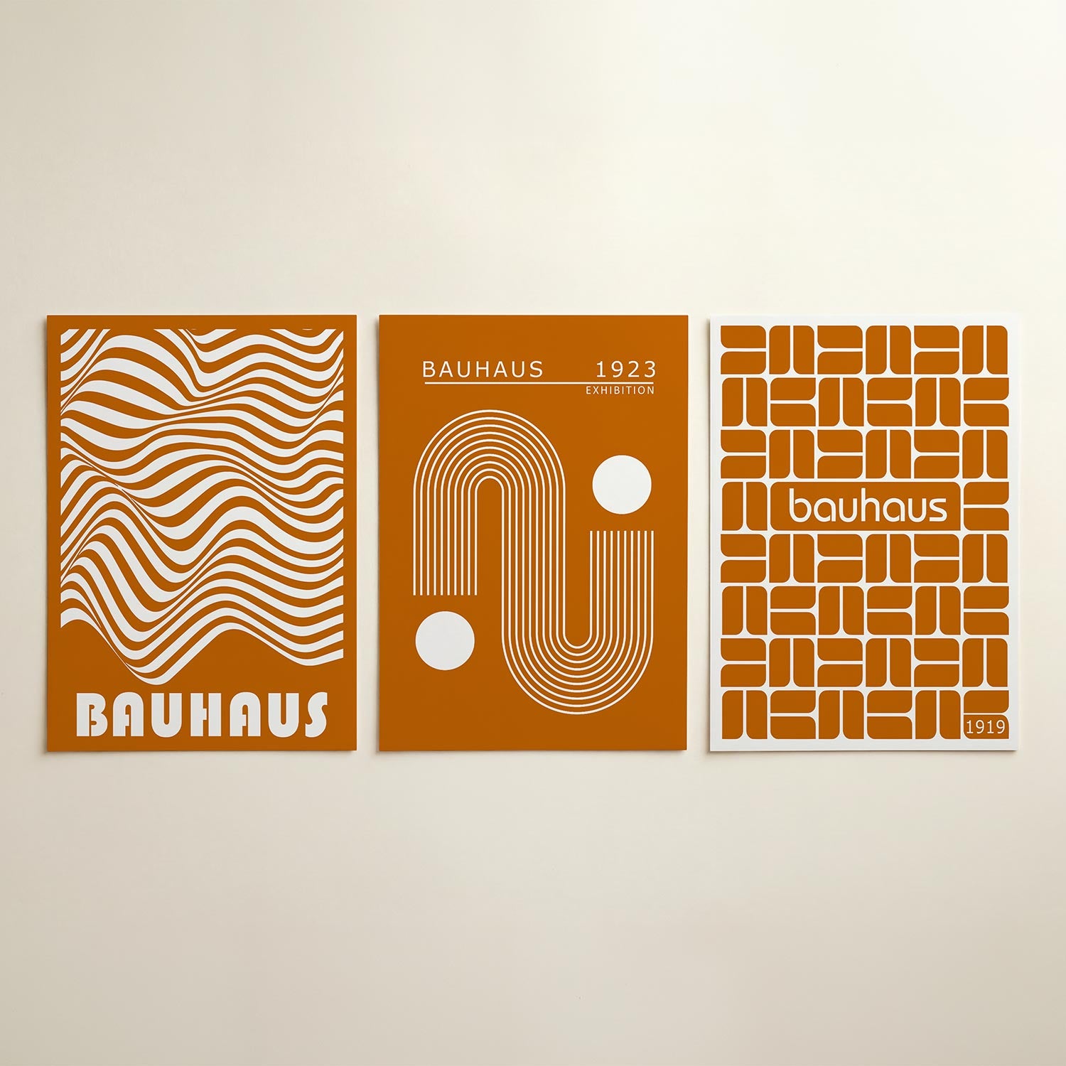 Golvend lijnenspel Posterset