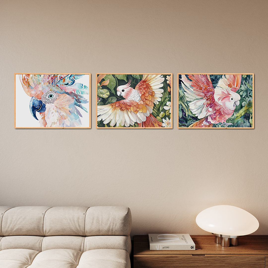 Kleurrijke vederpracht Posterset