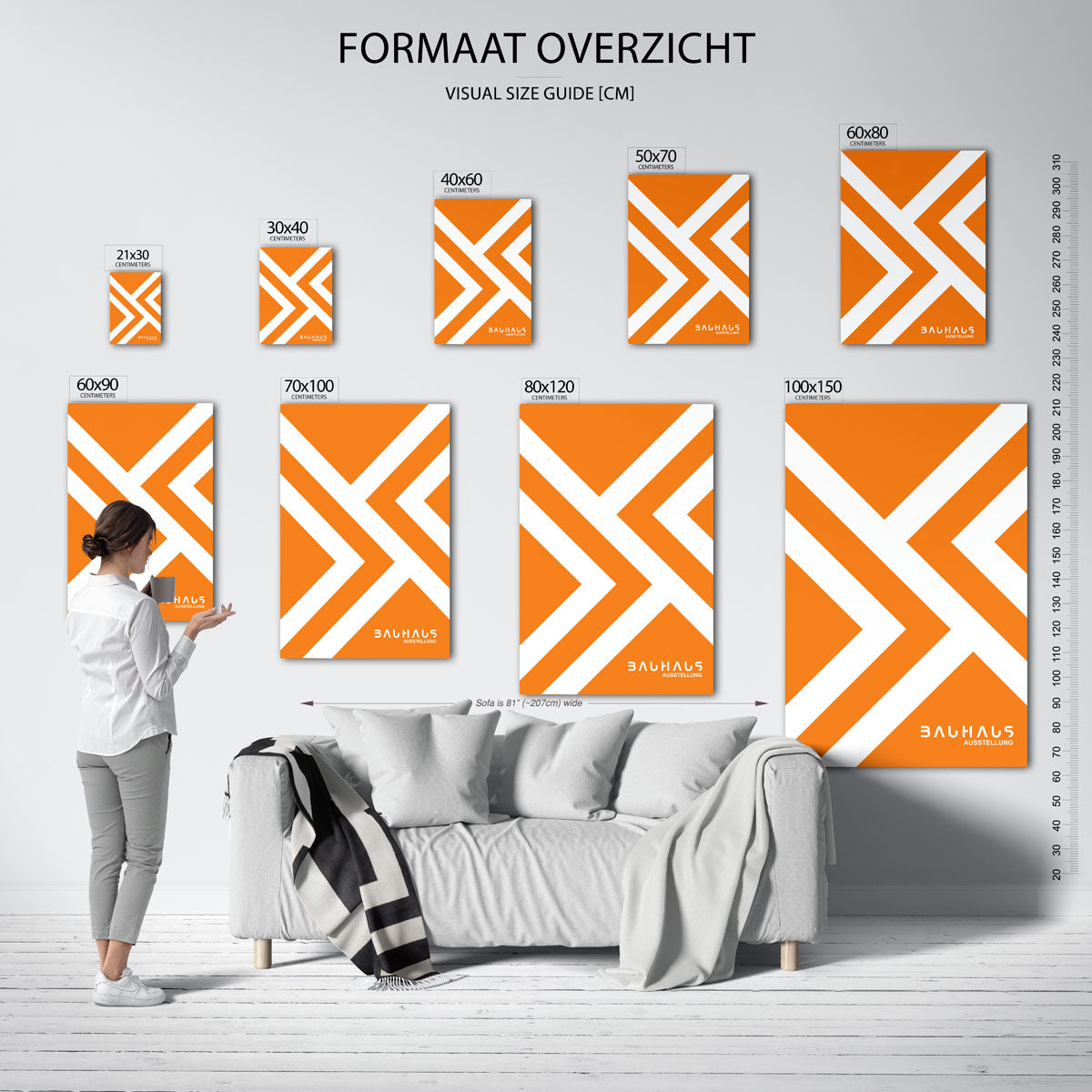 Lijnen en vlakken Poster
