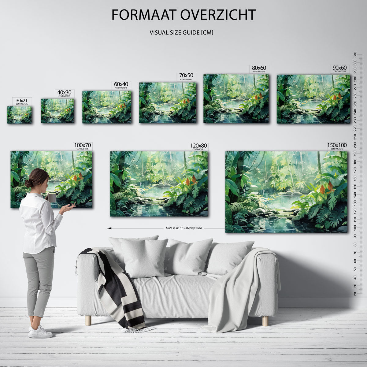 Tropisch bos Poster