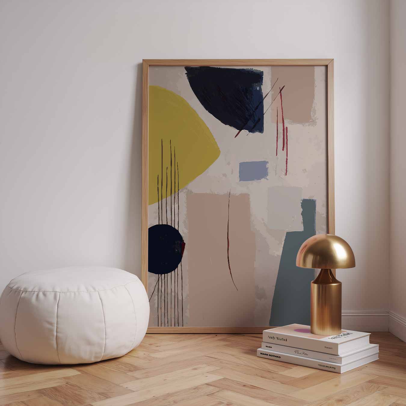 Moderne Abstracte Compositie Poster-WallArtistic