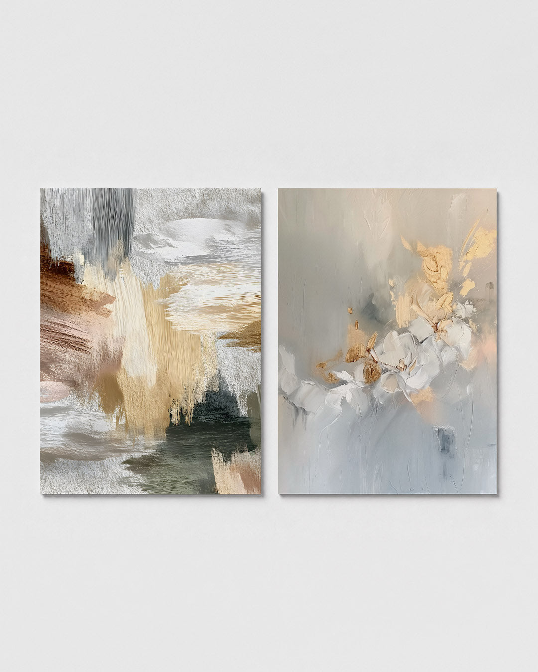 Kleurige veegvlakken Posterset