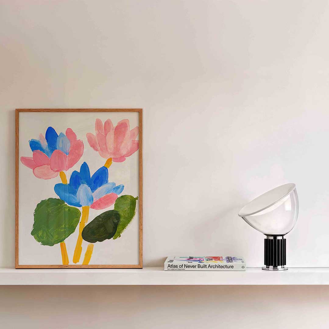 Bloemen en bladeren Poster