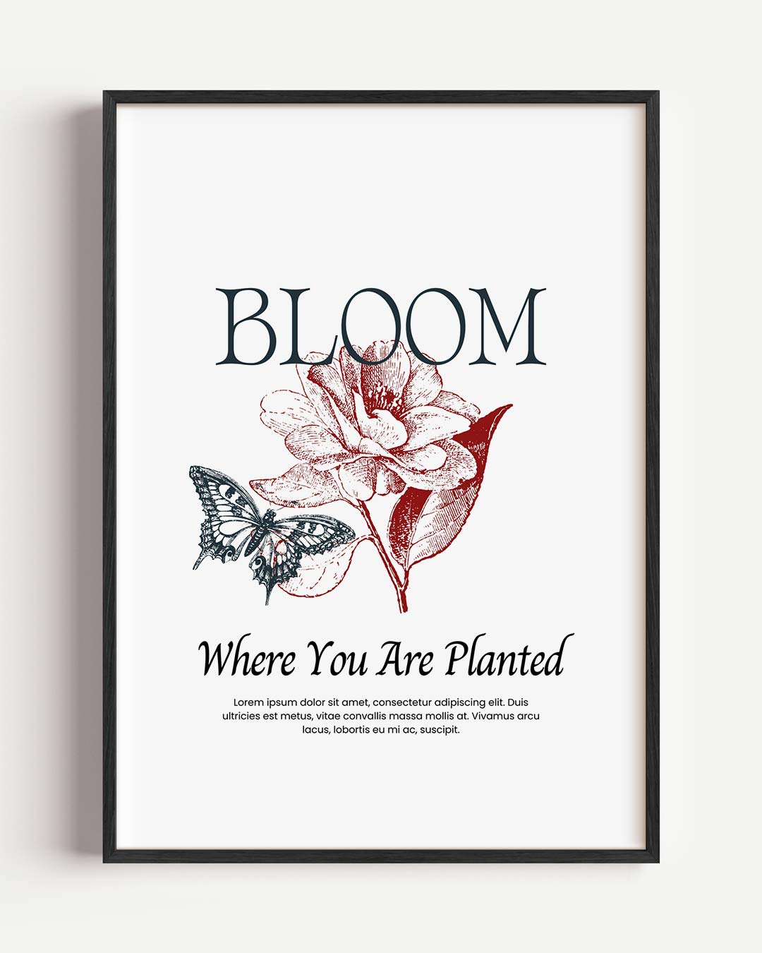 Bloeiende Inspiratie Poster-WallArtistic