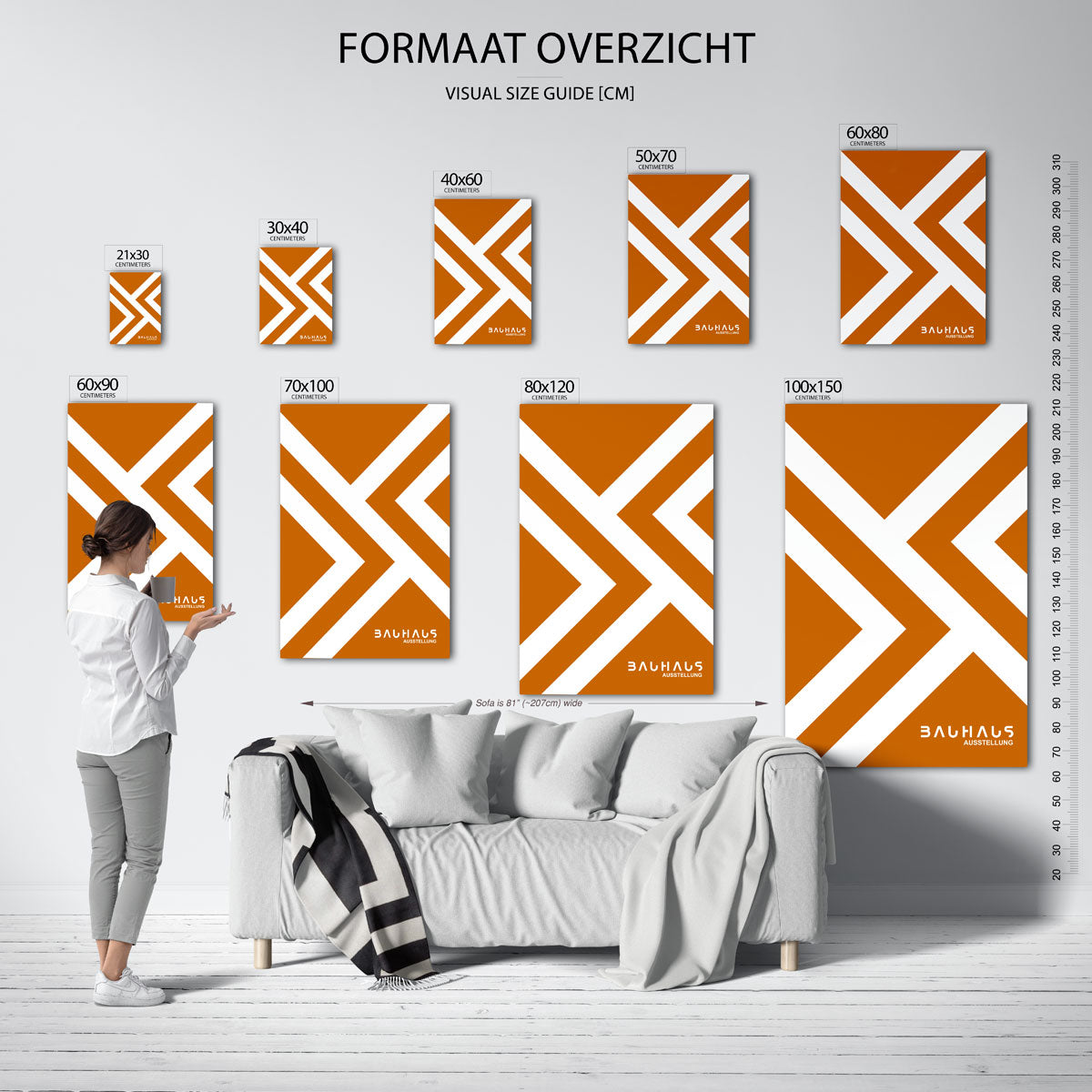 Lijnen en vlakken Poster