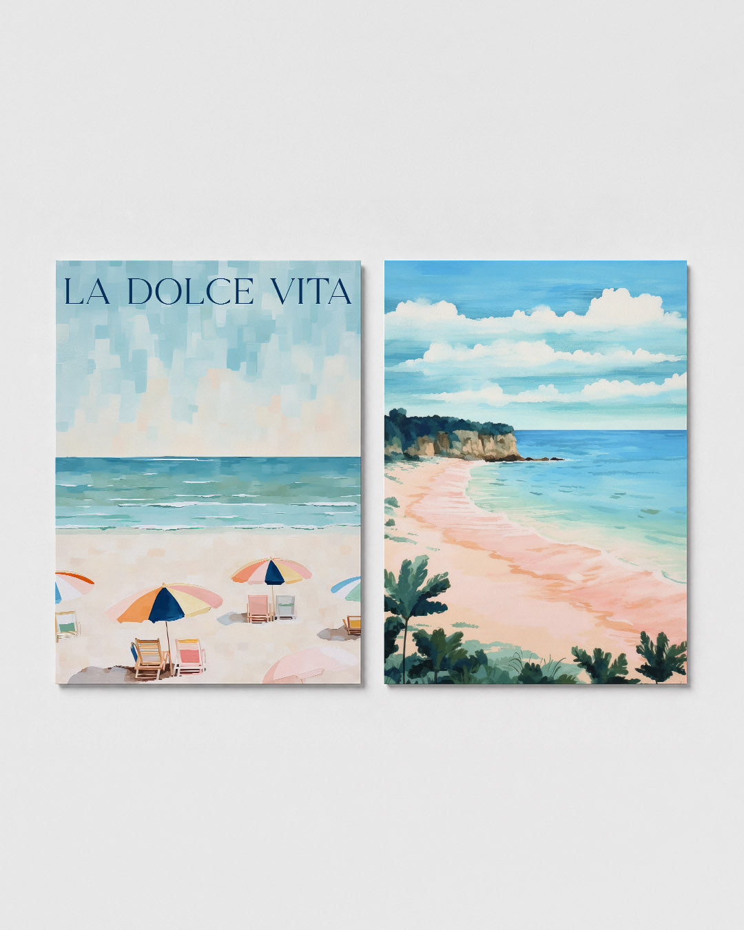Zomerstrand sfeer Posterset