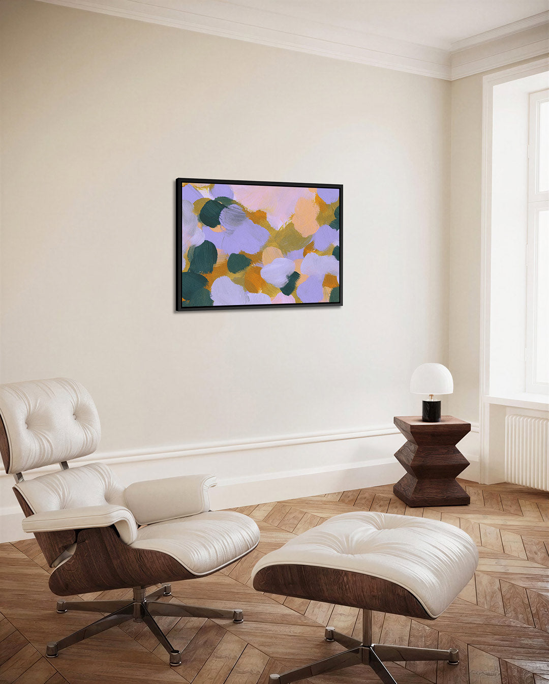Kleurrijke vegen Kunstwerk