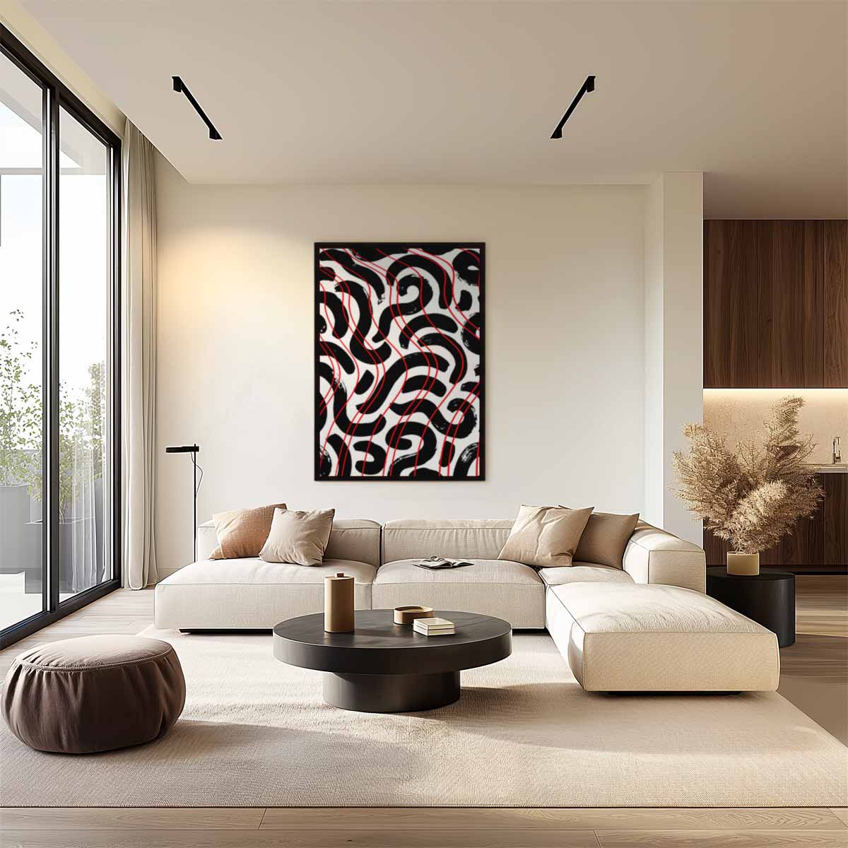 Moderne Abstracte Zebra Kunstwerk-canvas-dibond-plexiglas-wanddecoratie-WallArtistic