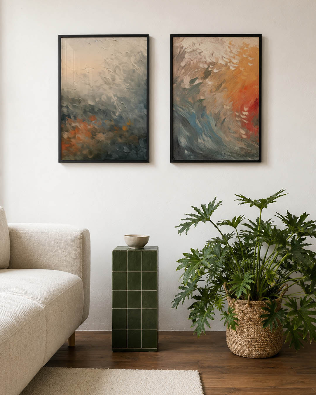 Vloeiende kleuren Posterset