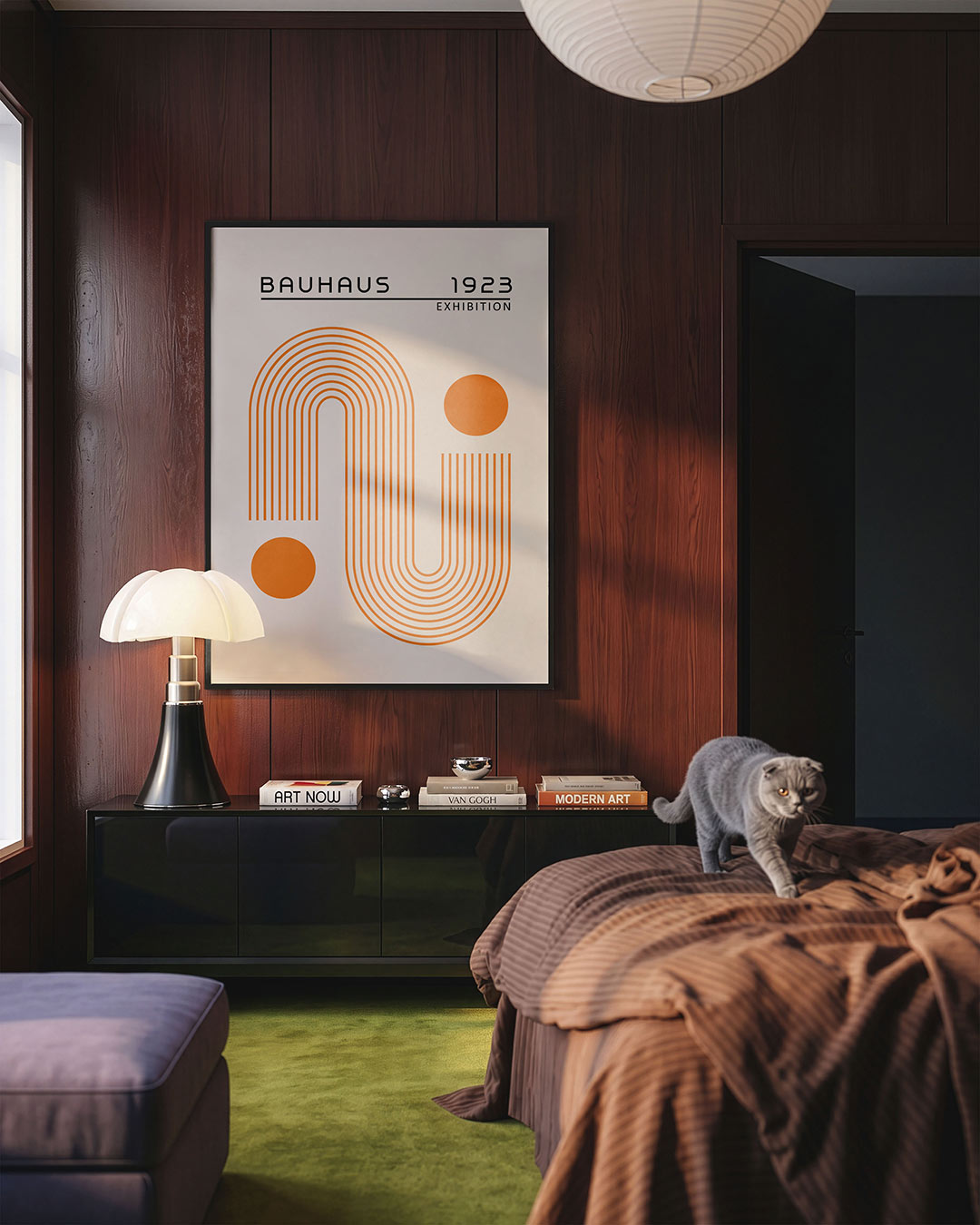 Lijnen en cirkels Poster