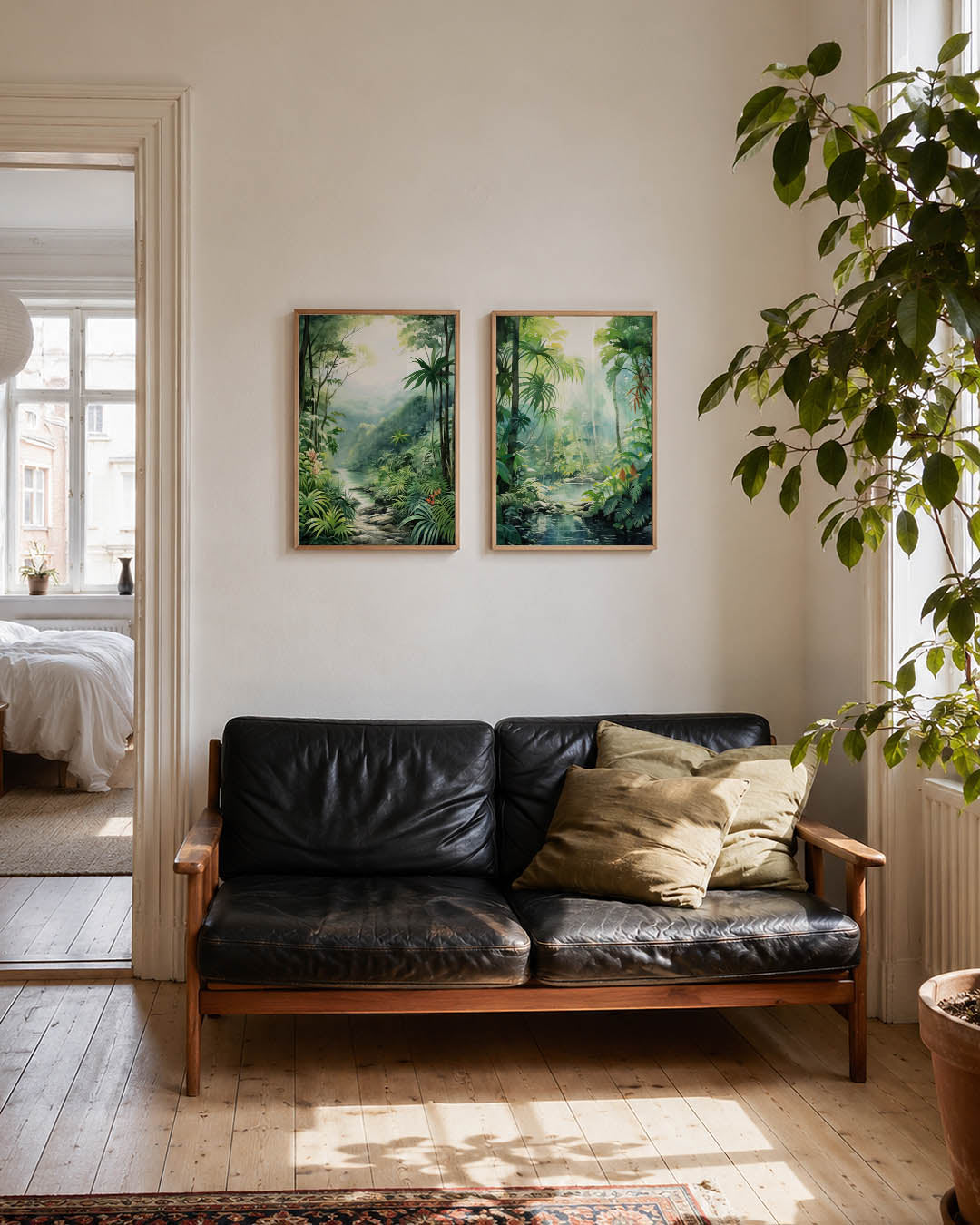 Groene jungle harmonie Posterset
