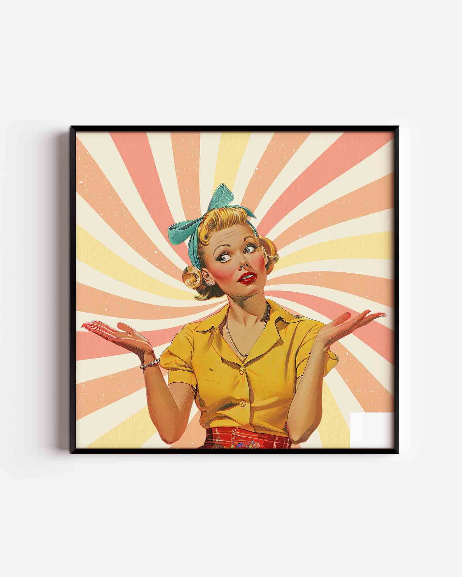 Vrouw met hoofdband Poster