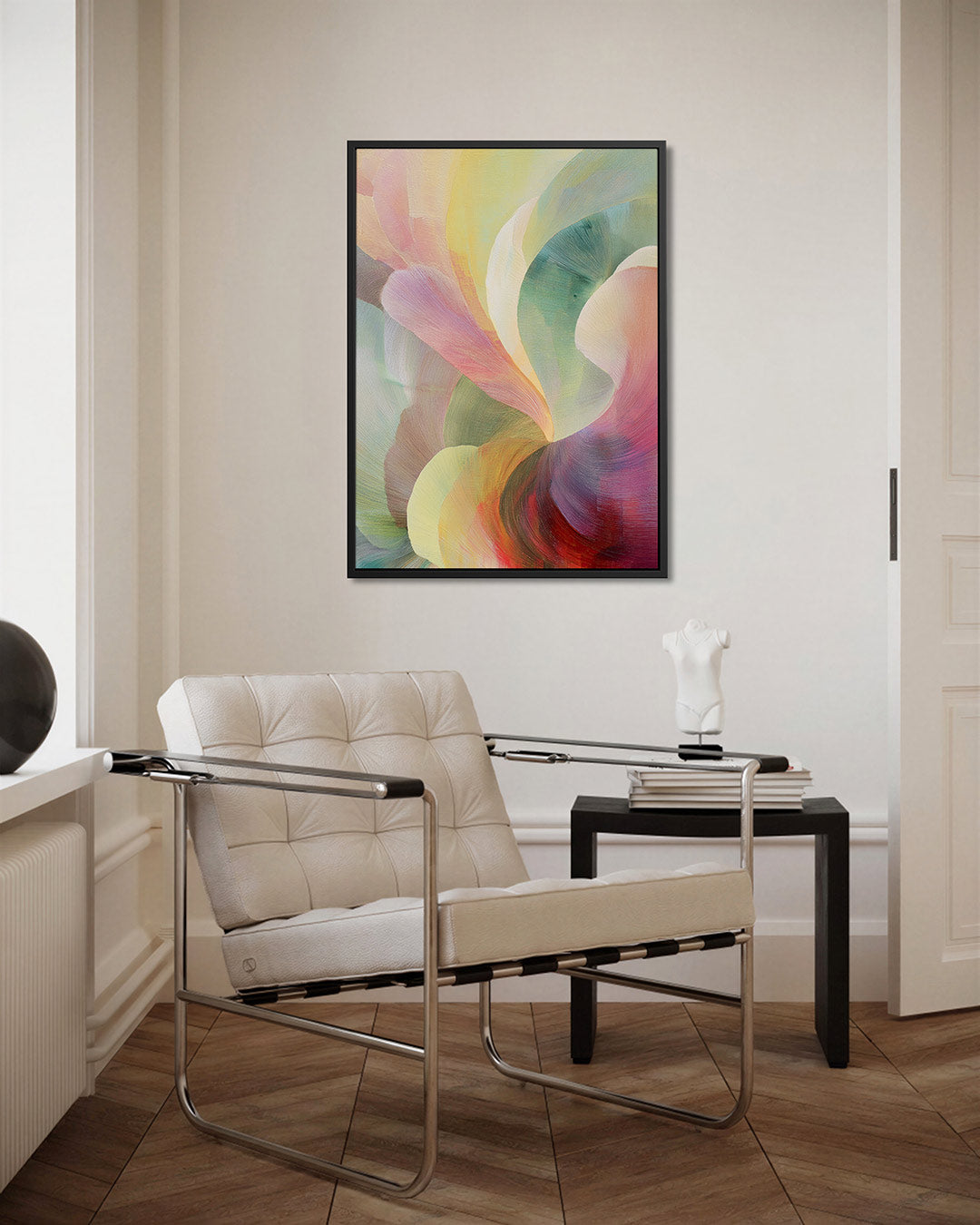 Vloeiende kleurencompositie Kunstwerk