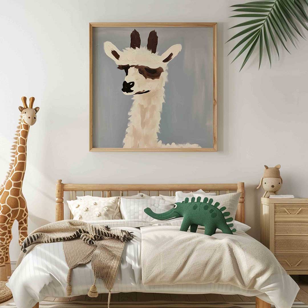Alpaca portret Poster