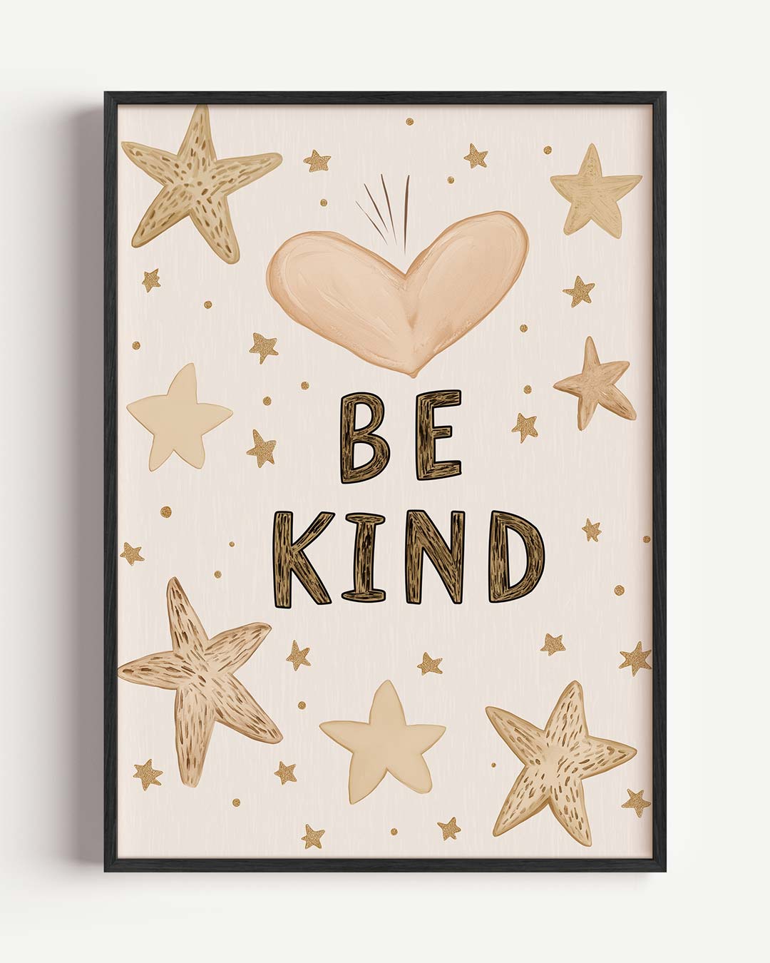Inspirerende Be Kind Sterren Poster-WallArtistic