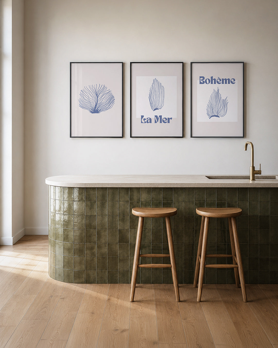 Lijnenspel en kleur Posterset