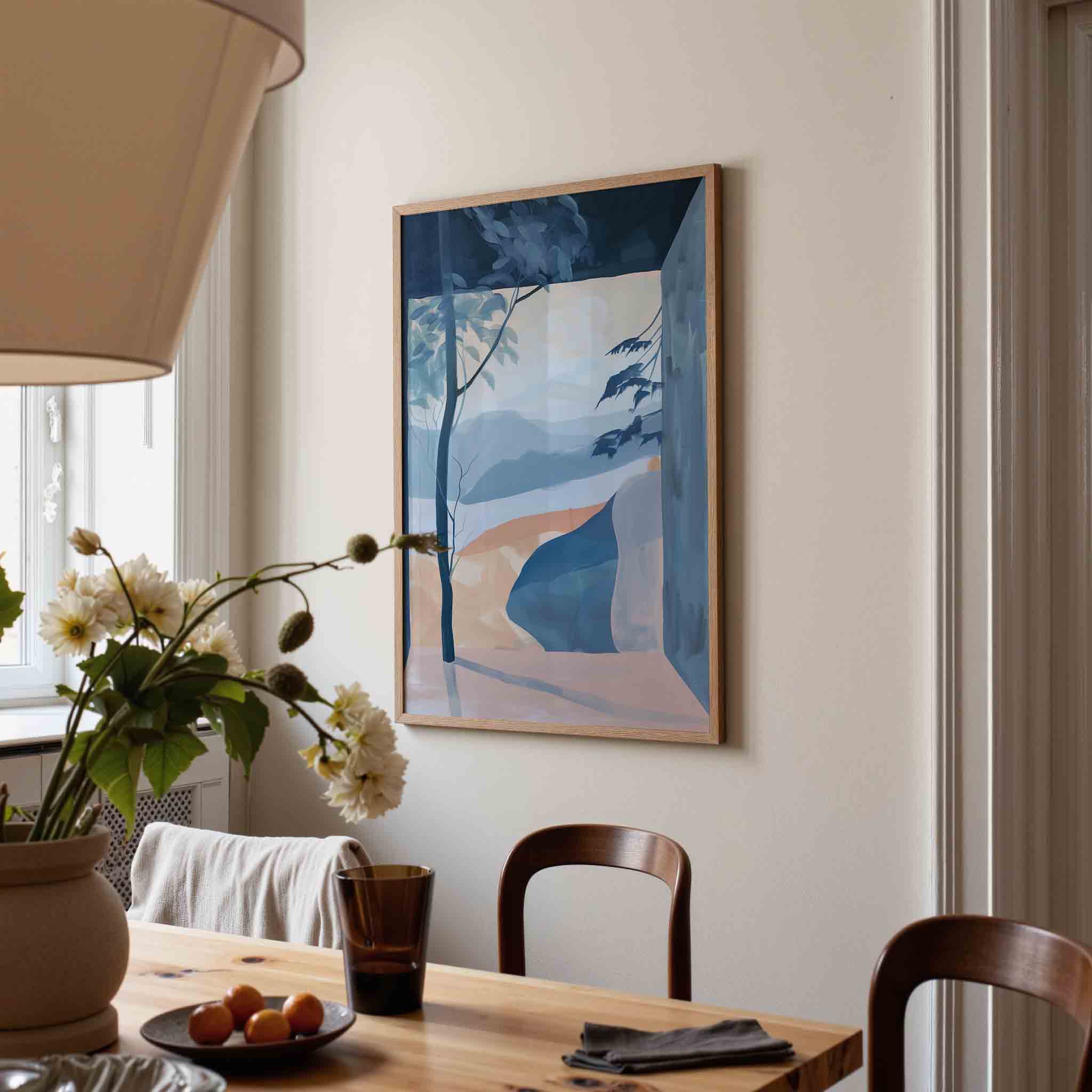 Landschap met bomen Poster