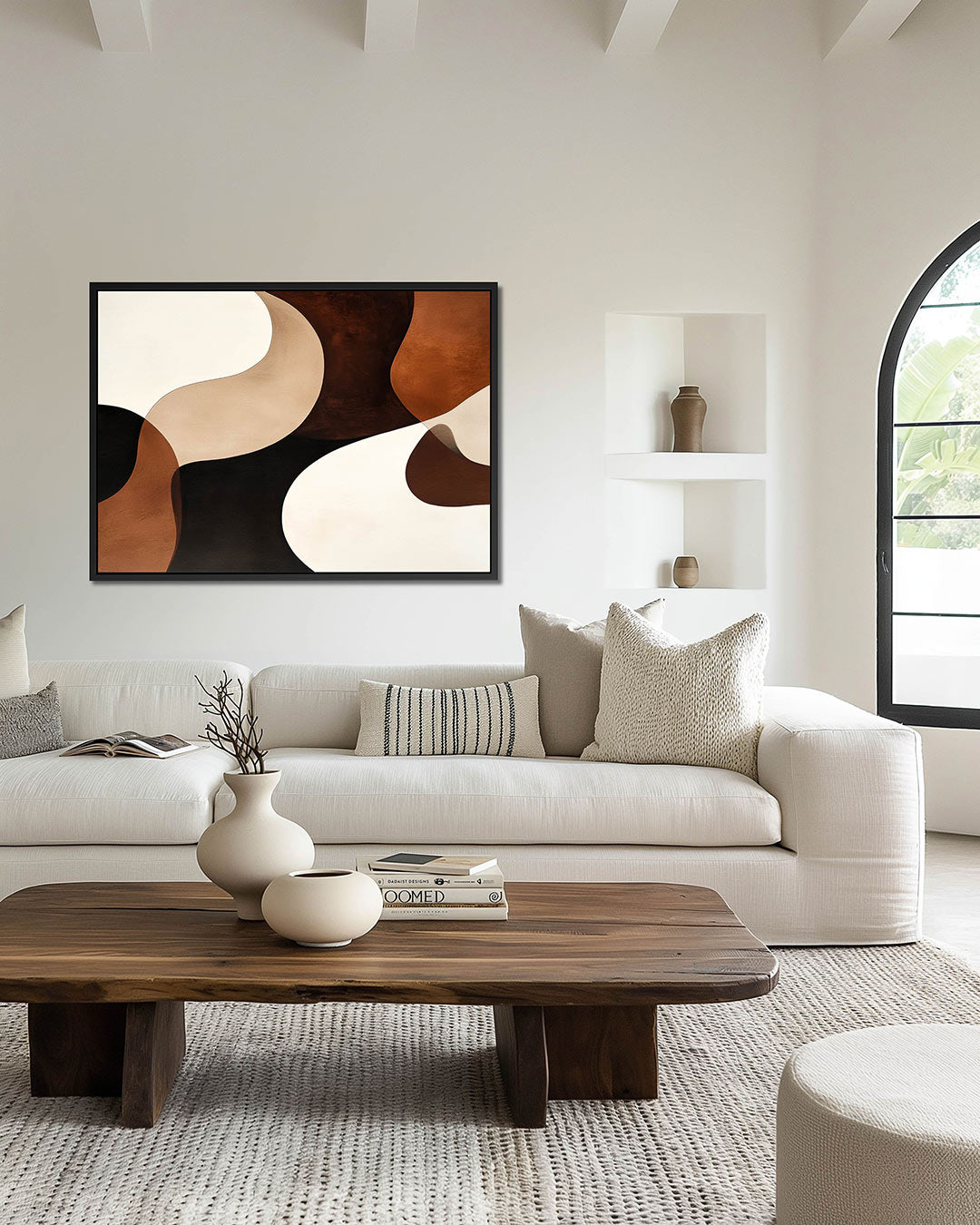 Organische vormen compositie Kunstwerk