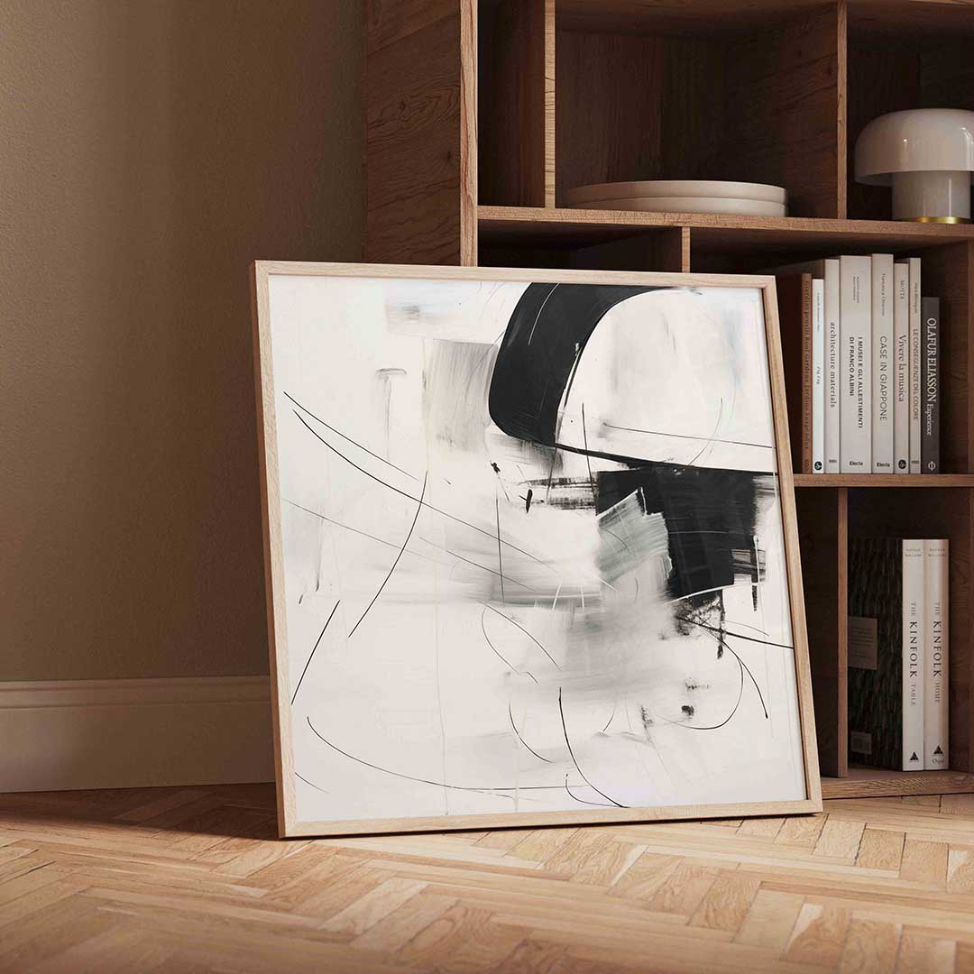 Abstracte lijnen en vormen Poster