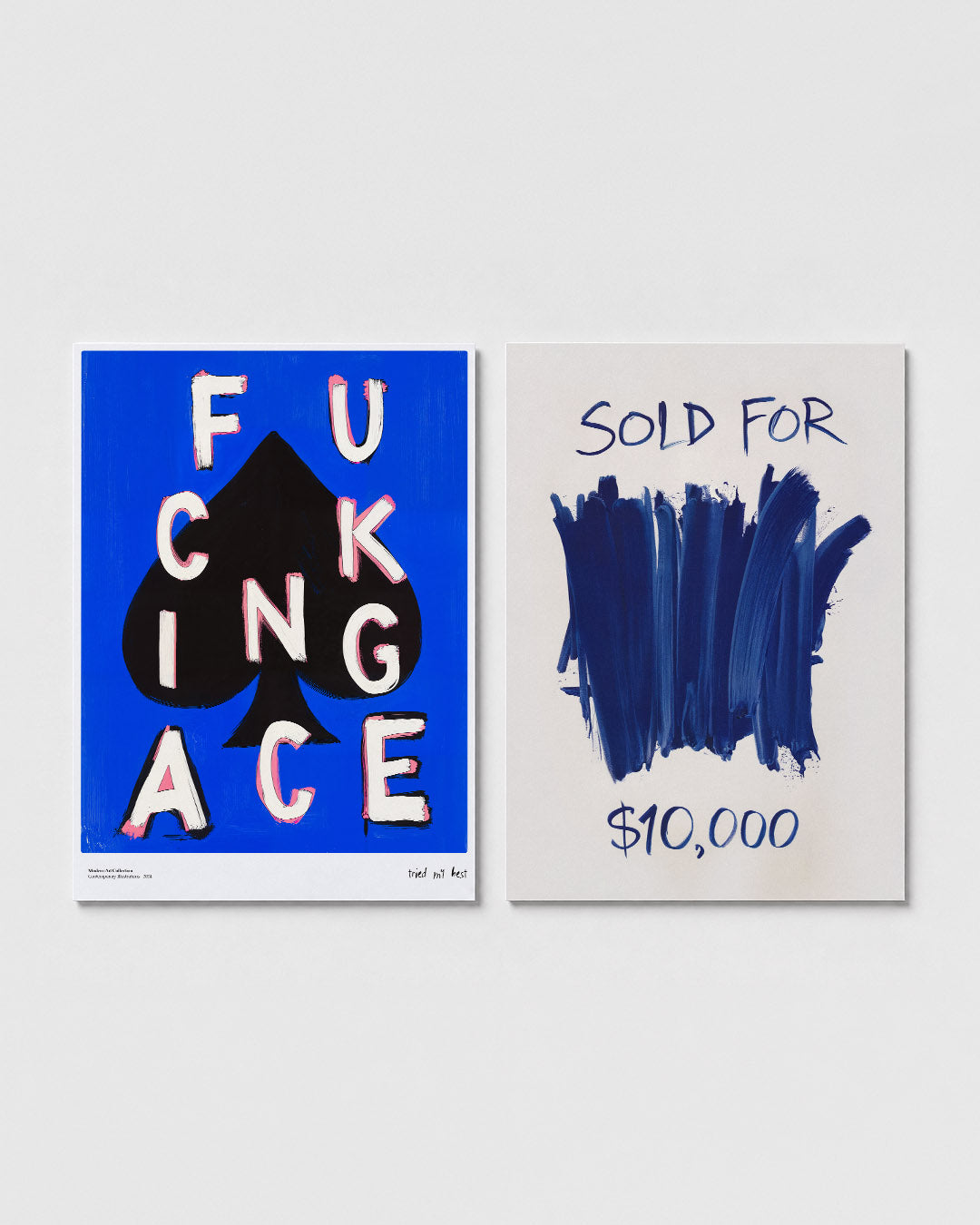 Speelse typografie Posterset