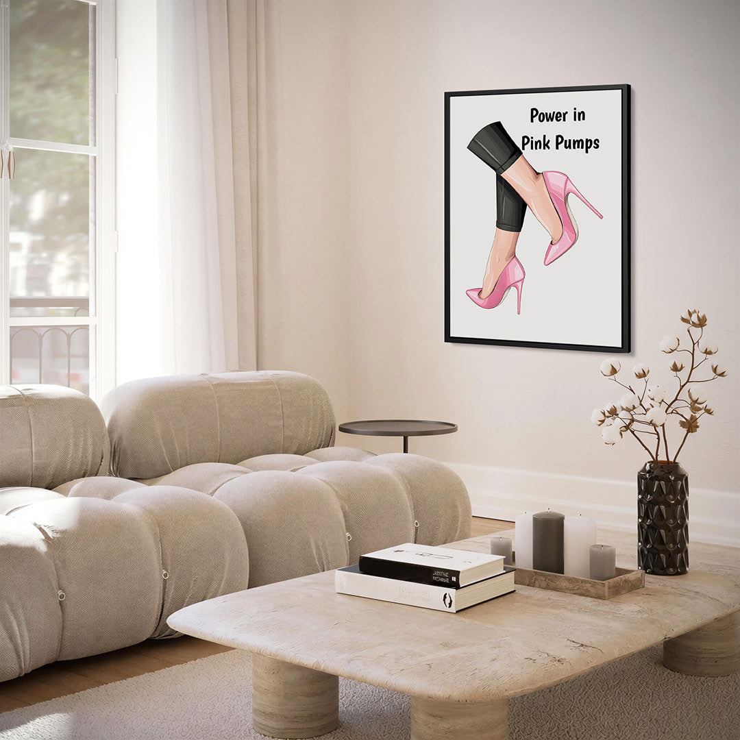 Stijlvolle roze pumps Kunstwerk