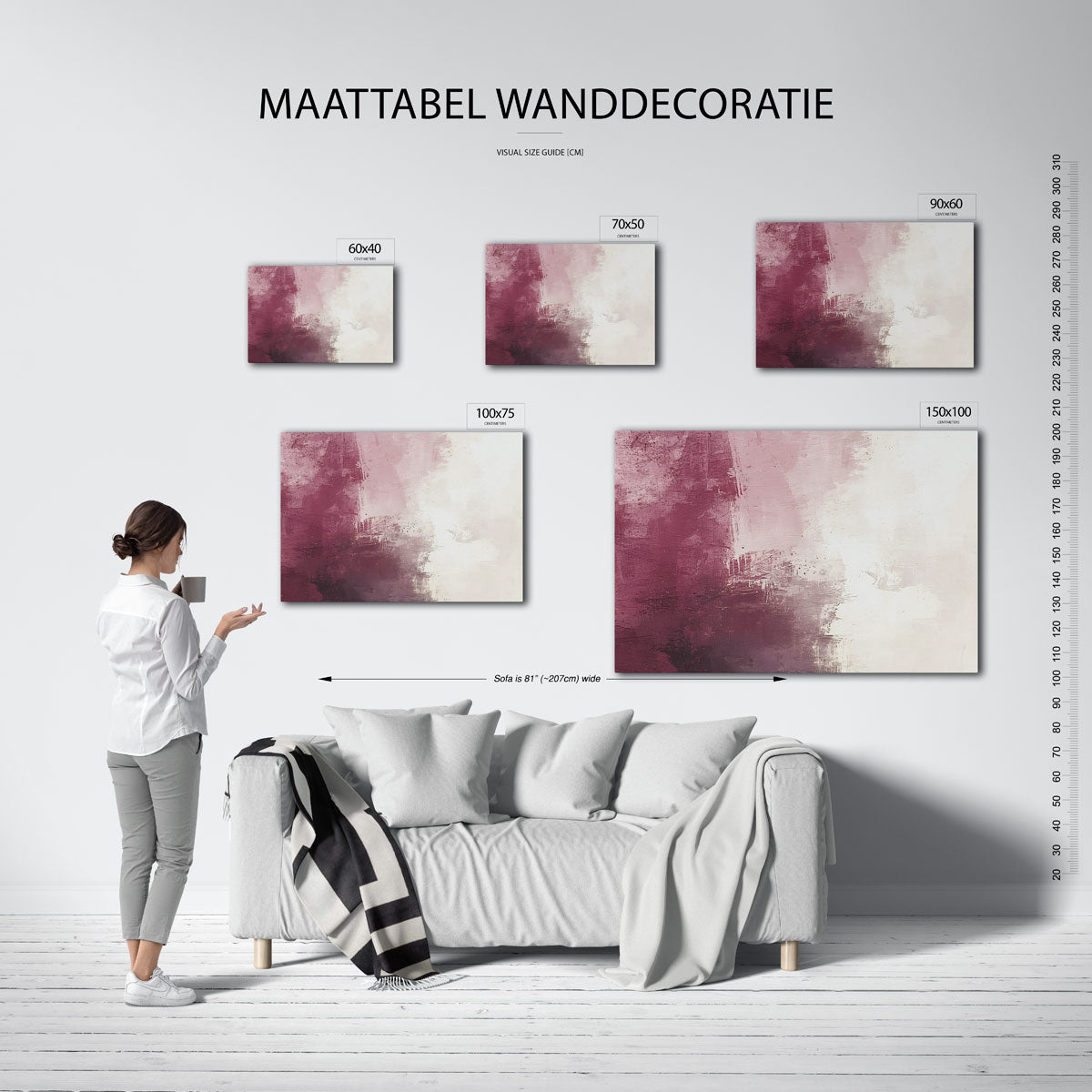 Warme kleurenmix Kunstwerk