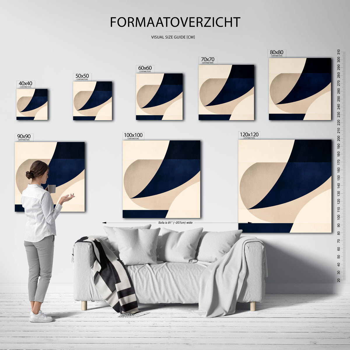 Abstracte vormen Poster