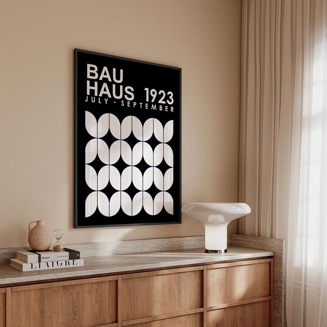 Vormritme en contrast Poster