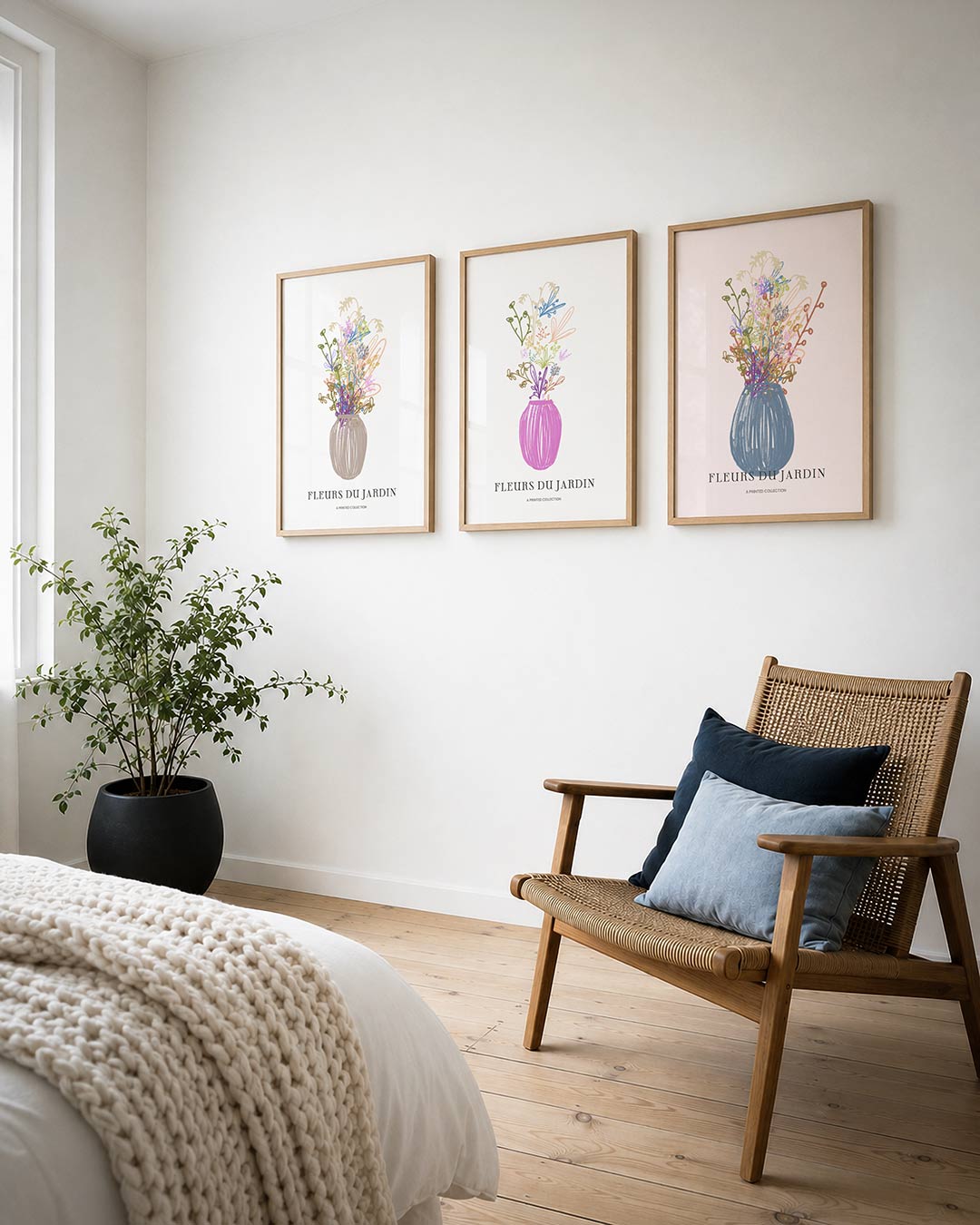 Bloemrijke vaas Posterset