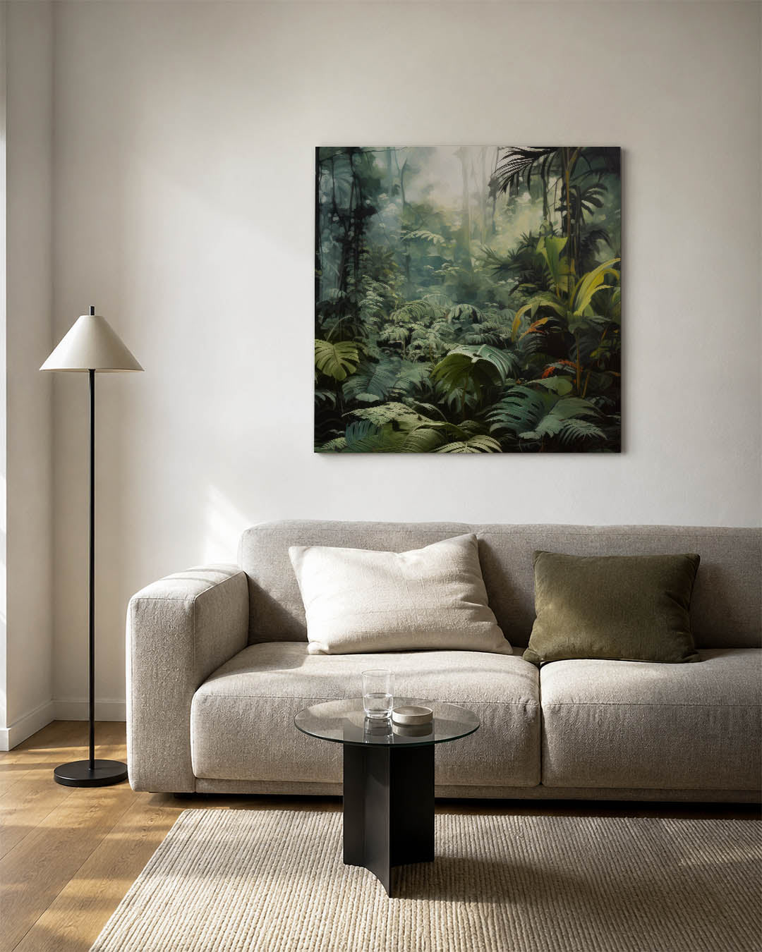 Weelderig bladgroen Kunstwerk