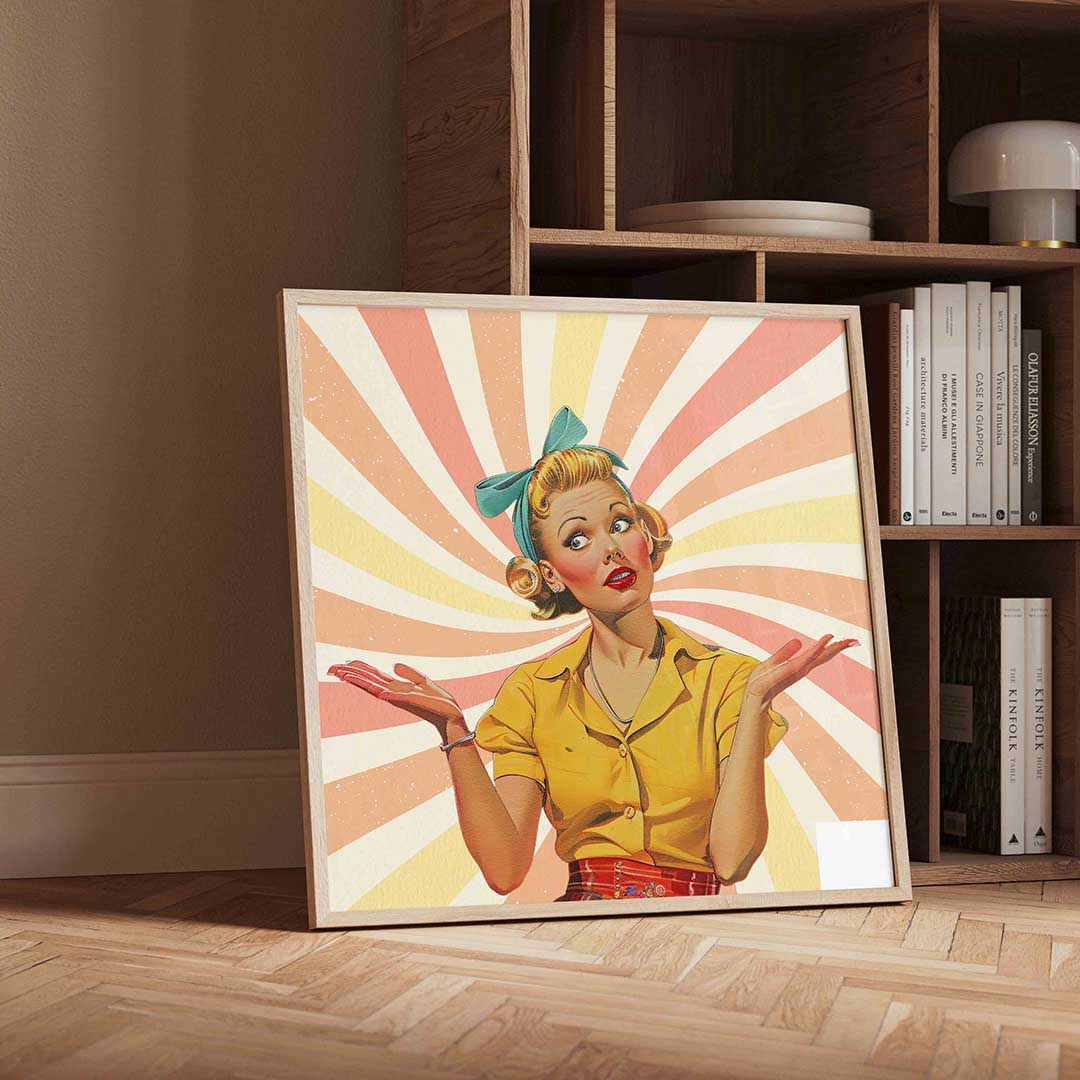 Vrouw met hoofdband Poster