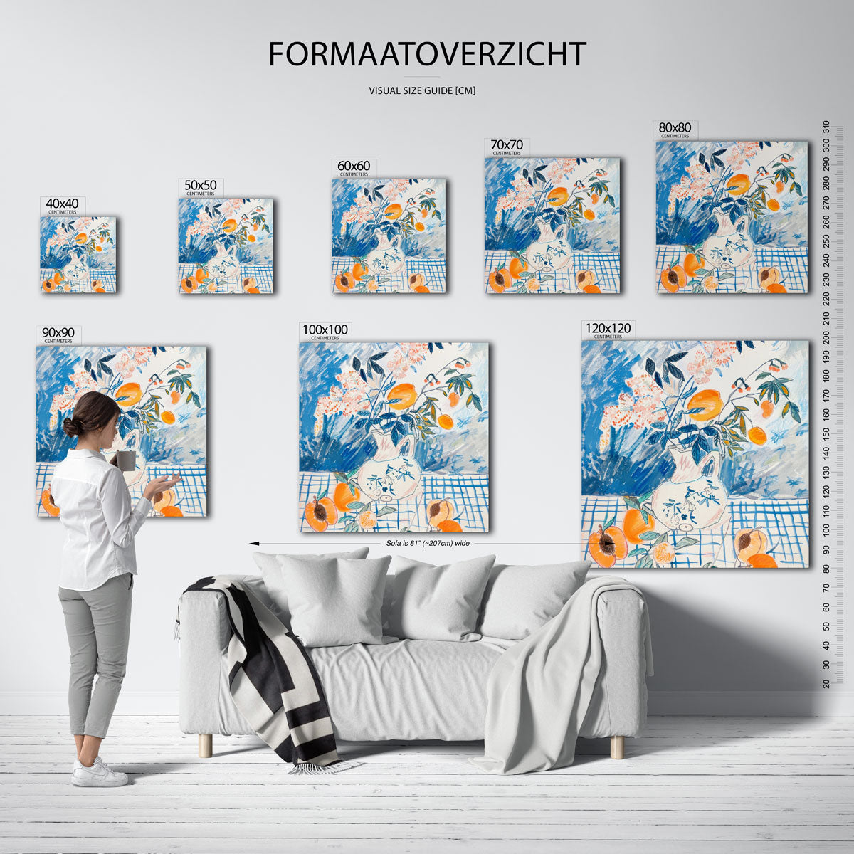 Bloemen en fruit Poster