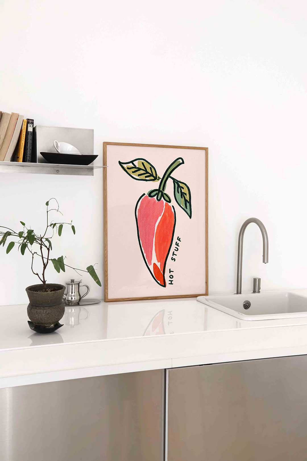 Paprika met tekst Poster