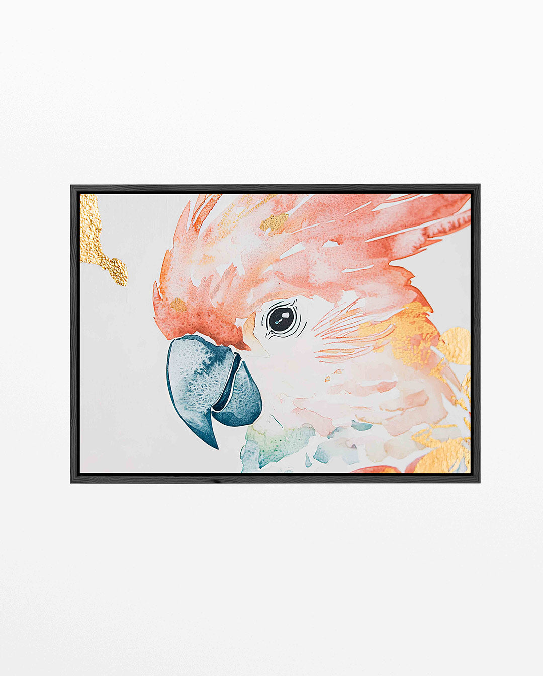 Vogelsilhouet met kleuren Kunstwerk