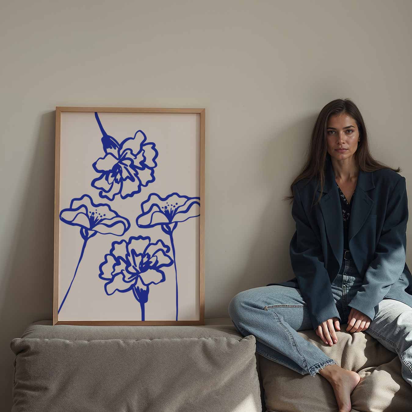Moderne Bloemenpracht Poster-WallArtistic