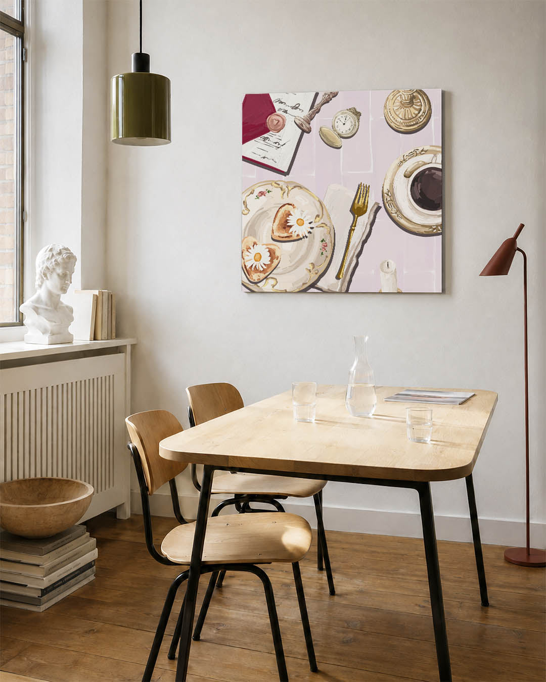 Ontbijtscène Kunstwerk