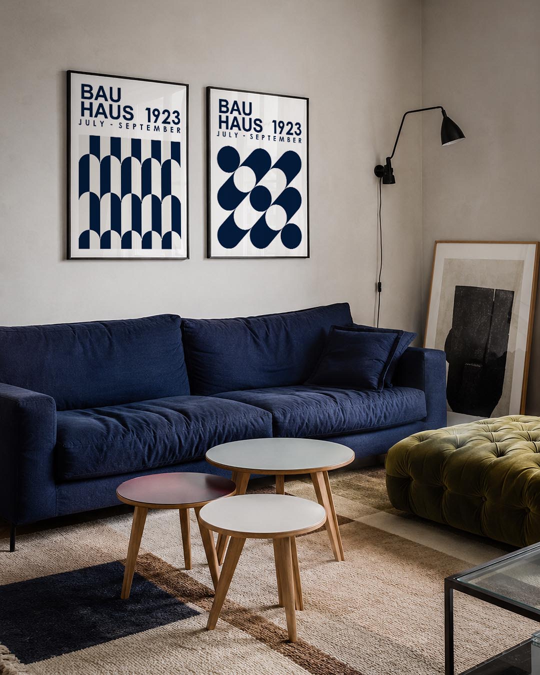 Boogvormen en strepen Posterset